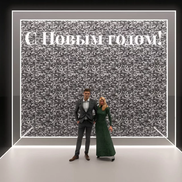Фотозона серая с пайетками 65 000 руб.